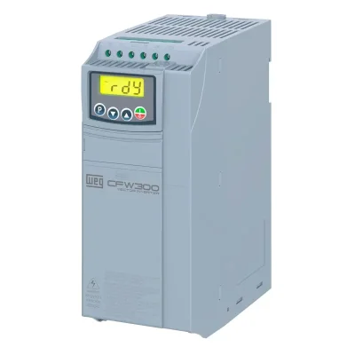 Inversor de frequência WEG CFW300 10cv 380v 15a Com Entrada Trifásica e IGBT de Frenagem